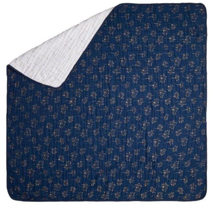 Essentials Cotton Muslin Blanket gold deco Luxury (120cm)