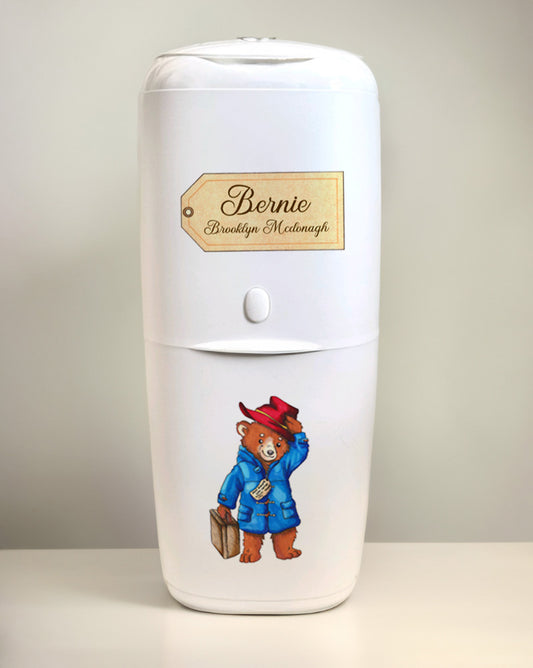 Angelcare Nappy Disposal System with 1 Refill Personalised Paddington Bear