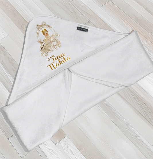 Lux gold blond hair baby towel