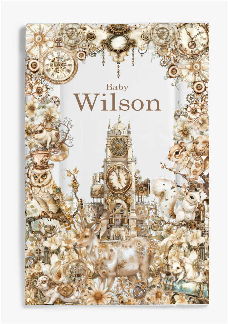 Steampunk woodland adventures changing mat