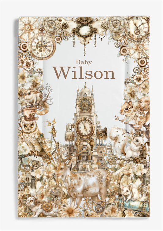 Steampunk woodland adventures changing mat