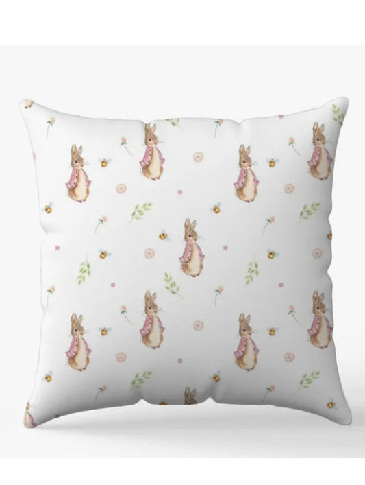 Personalised peter rabbit pink Blanket and pillow sets