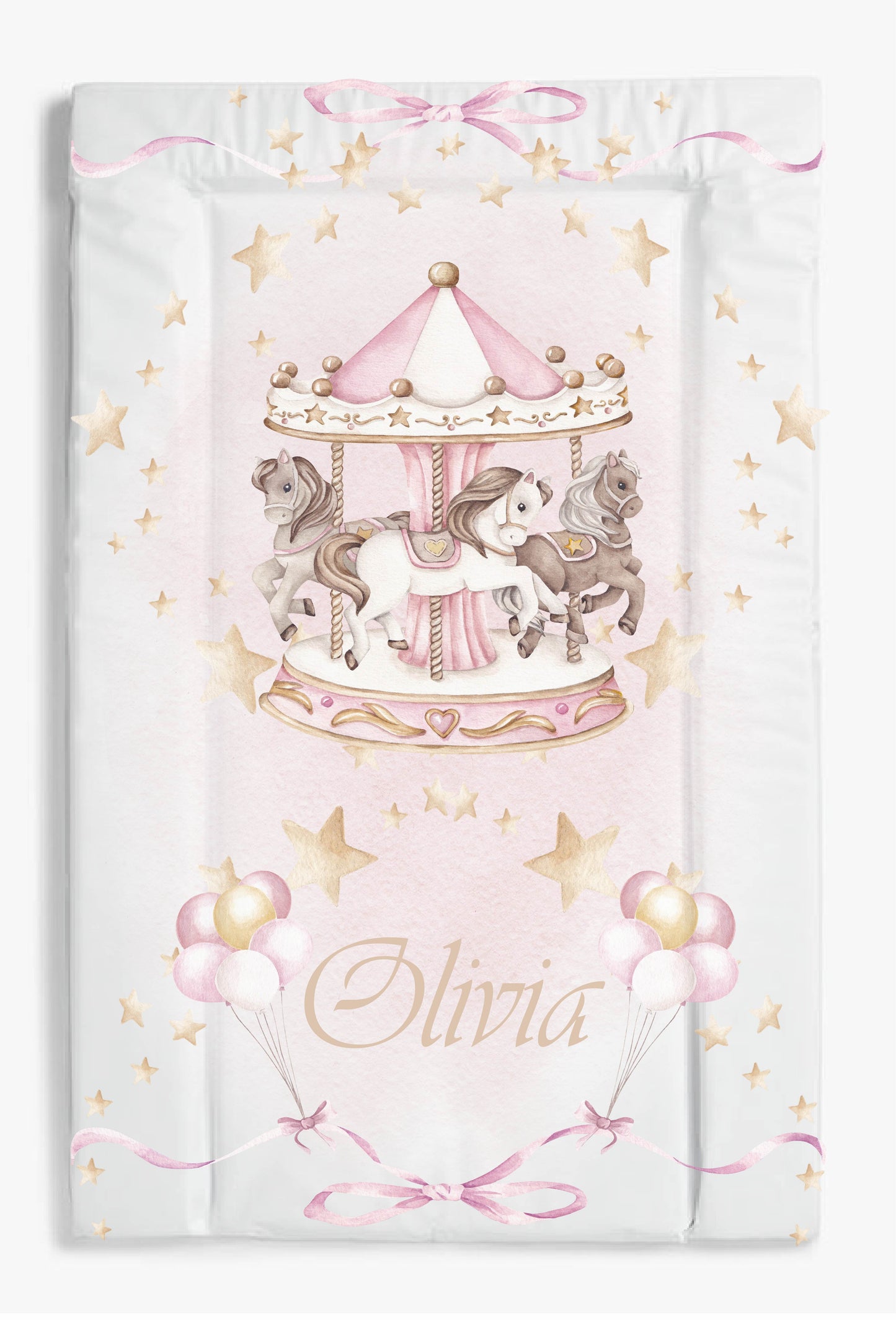 Shnuggle Personalised Bath Set Carousel Pink & Matching Items