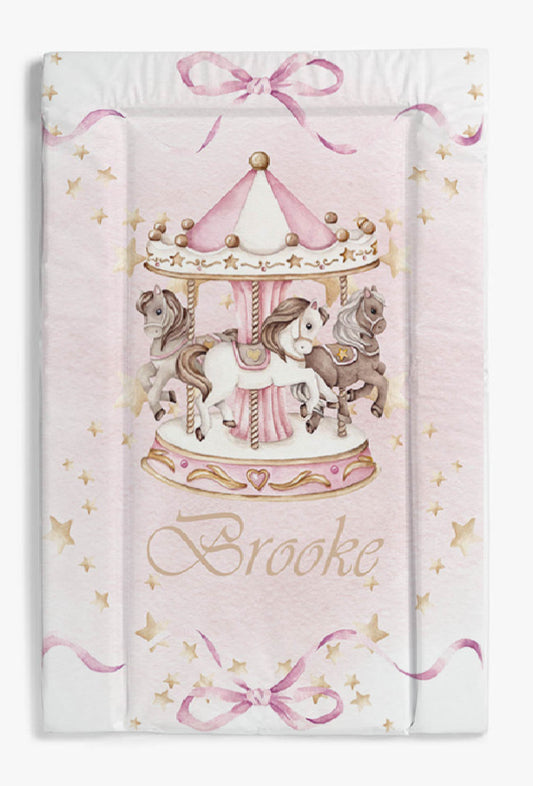 Carousel Pink changing mat
