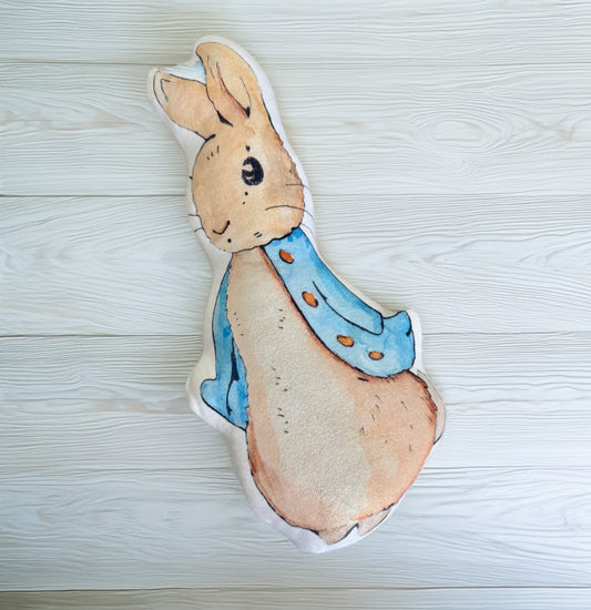 3d cuddle cushion rabbit blue