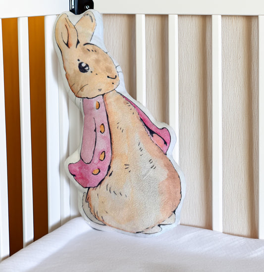 3d cuddle cushion rabbit pink