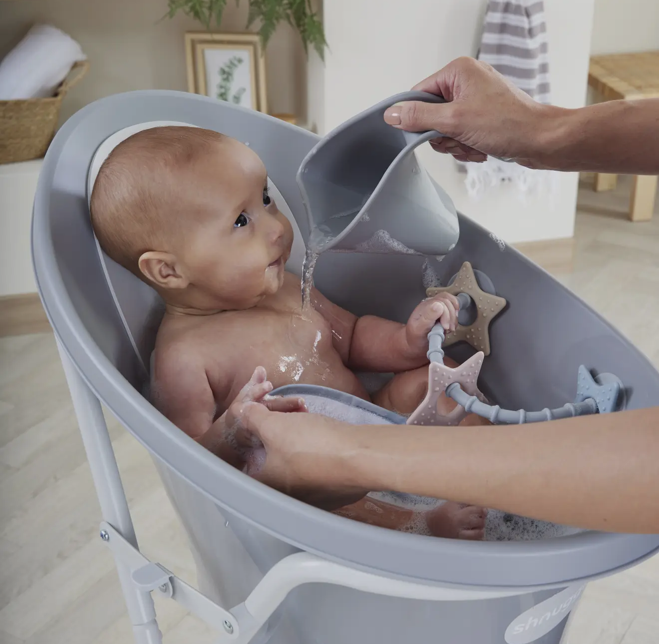 Shnuggle Baby Pebble Grey Bath Care Set