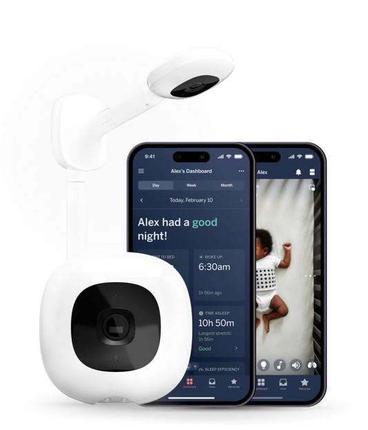 Nanit Pro Smart Baby Monitor and Wall Mount - White