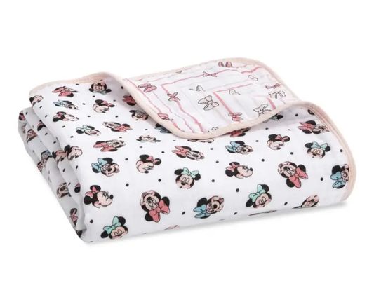 Essentials Cotton Muslin Blanket minnie rainbows (112cm)