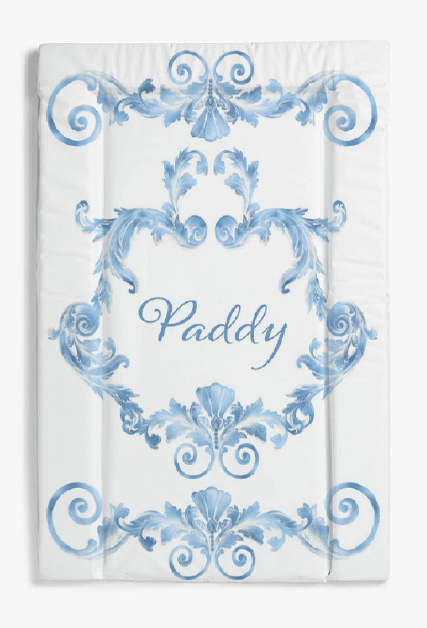 Swirl blue changing mat