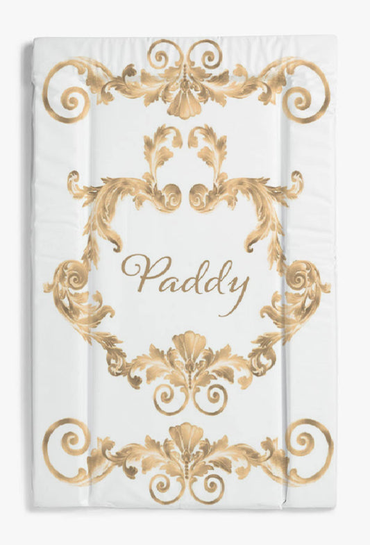 Swirl gold changing mat