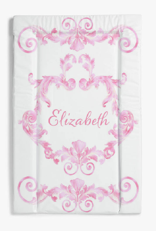 Swirl Pink changing mat