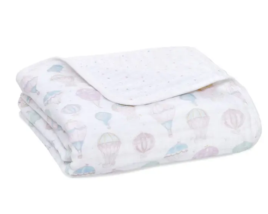 Essentials Cotton Muslin Blanket above the clouds (120cm)
