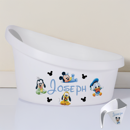 Toddlers shnuggle Personalised bath set Disney Micky and Friends 12-4 years