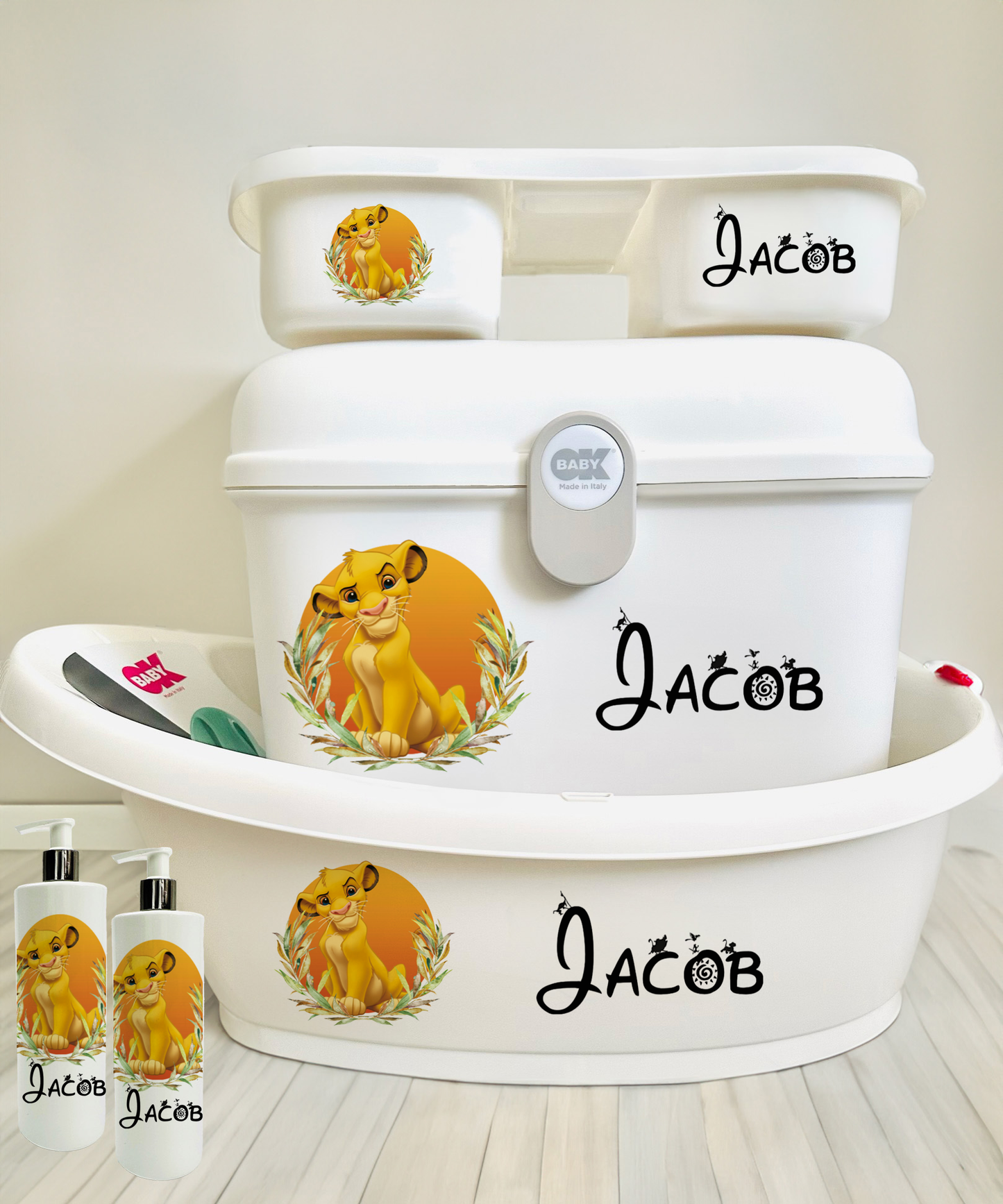 Ok Baby Personalised Disney Lion King Bath set