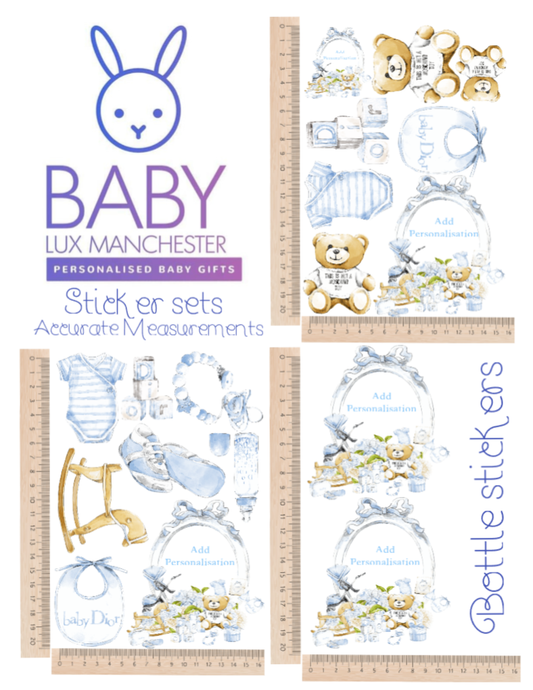 Lux blue sticker set