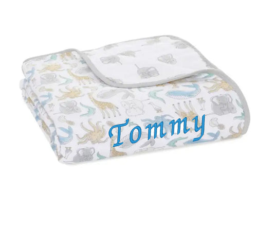 Essentials Cotton Muslin Blanket natural history (112cm)