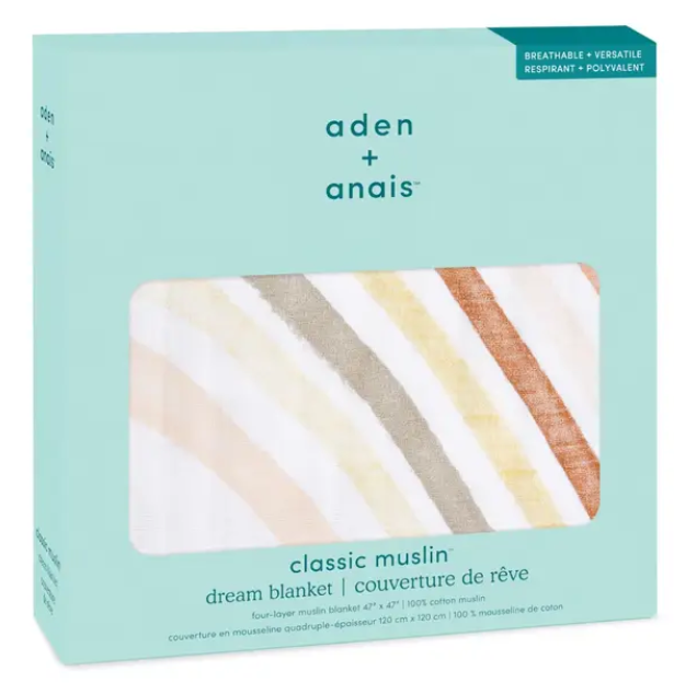 Essentials Cotton Muslin Blanket keep rising(120cm)