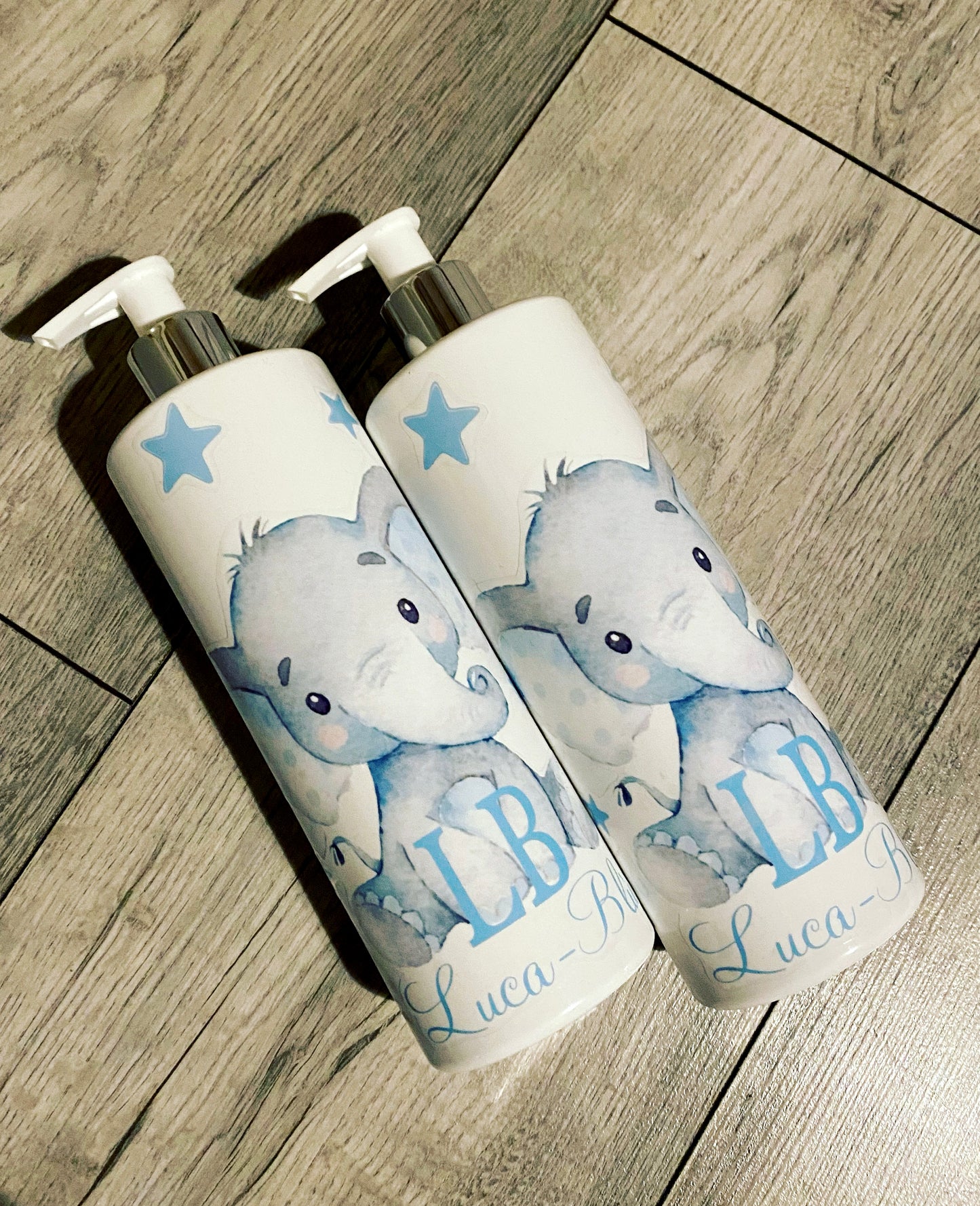 Ok baby Lux Blue Elephant Bath Set