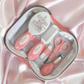 Ok Baby Bath personalised set carousal pink