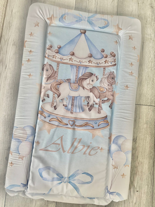 Pre printed and personalised changing mat