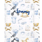 Ok Baby Personalised Lux Blue Bath set