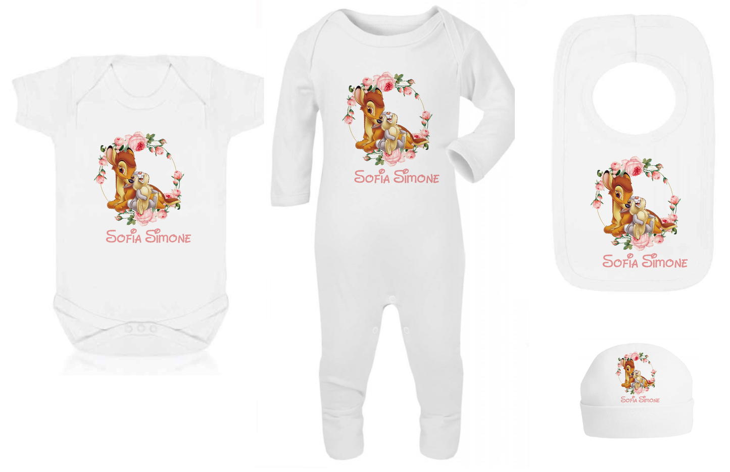 Shnuggle bath personalised set D bambi