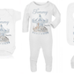 Ok Baby Bath personalised set carousal blue