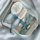 Ok Baby Bath personalised set carousal blue