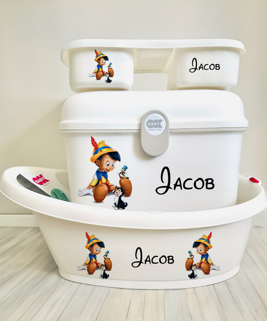 Ok baby bath personalised set D noocio