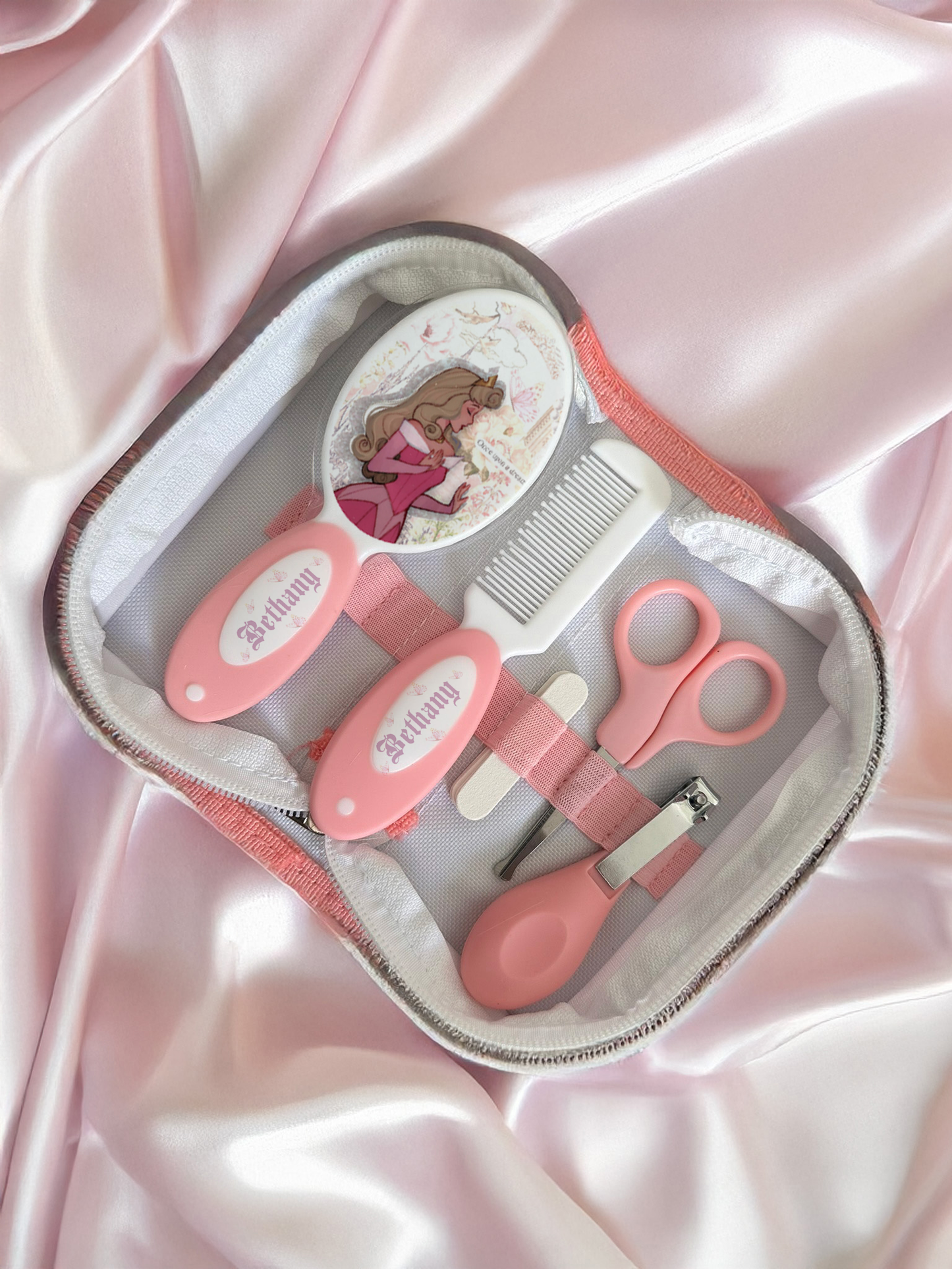 Shnuggle bath personalised set D Sleep Beauty