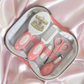Ok baby bath personalised set vintage carousal pink
