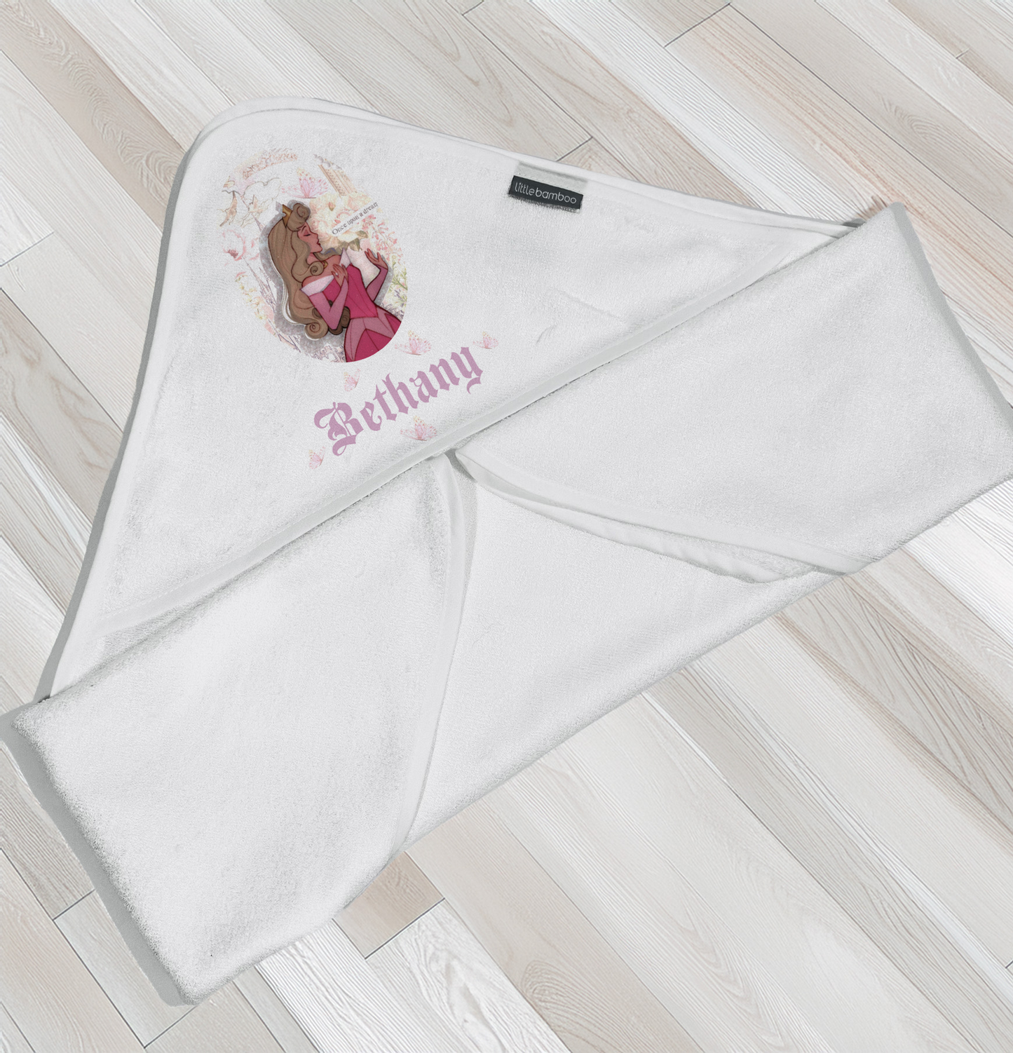 Shnuggle bath personalised set D Sleep Beauty