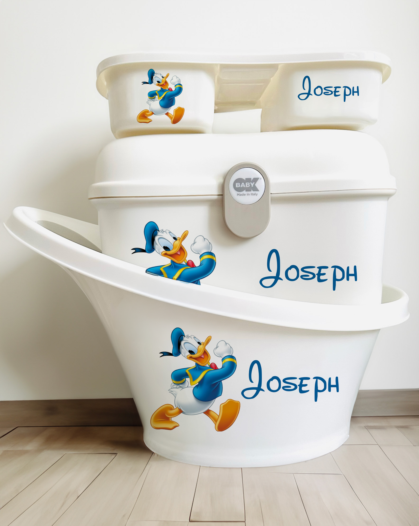 Shnuggle bath personalised set D Donald