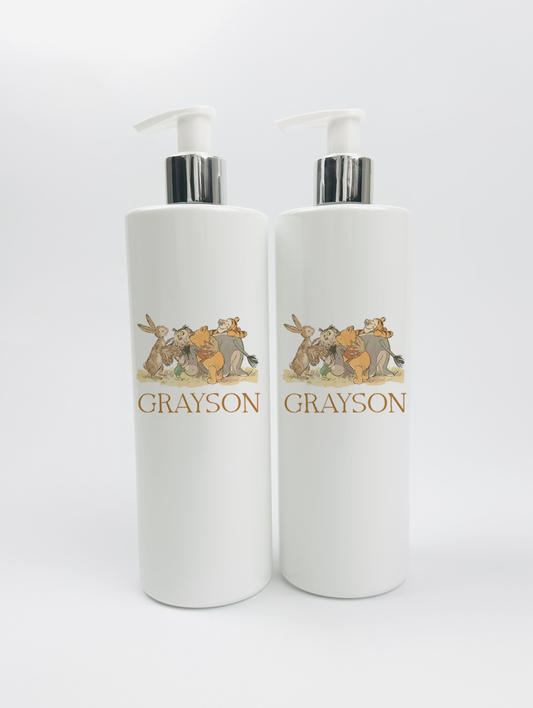 Shnuggle bath personalised set D winnie and friends