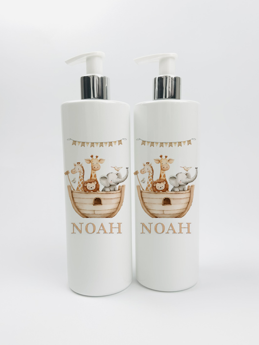 Shnuggle bath personalised set Noha`s ark