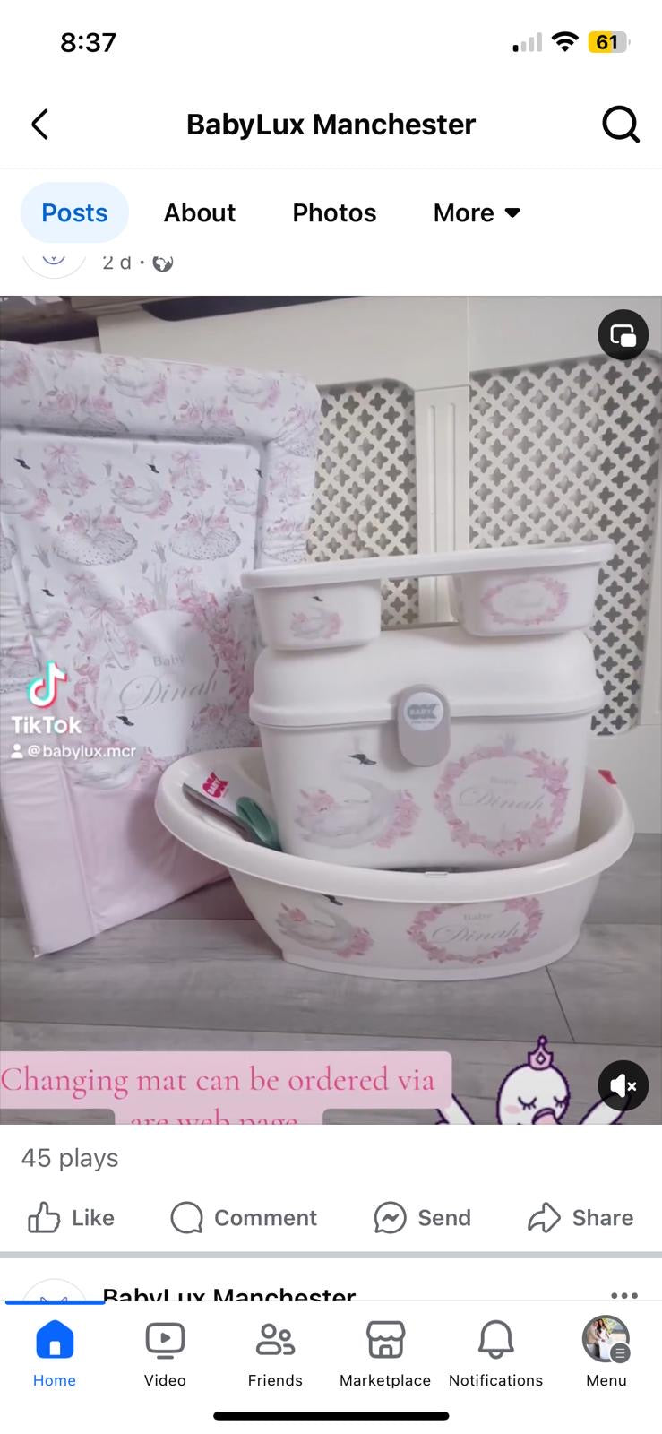 Ok baby Swan Bath Set