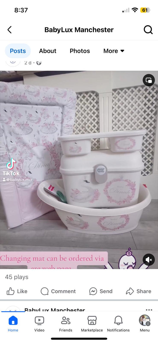 Ok baby Swan Bath Set