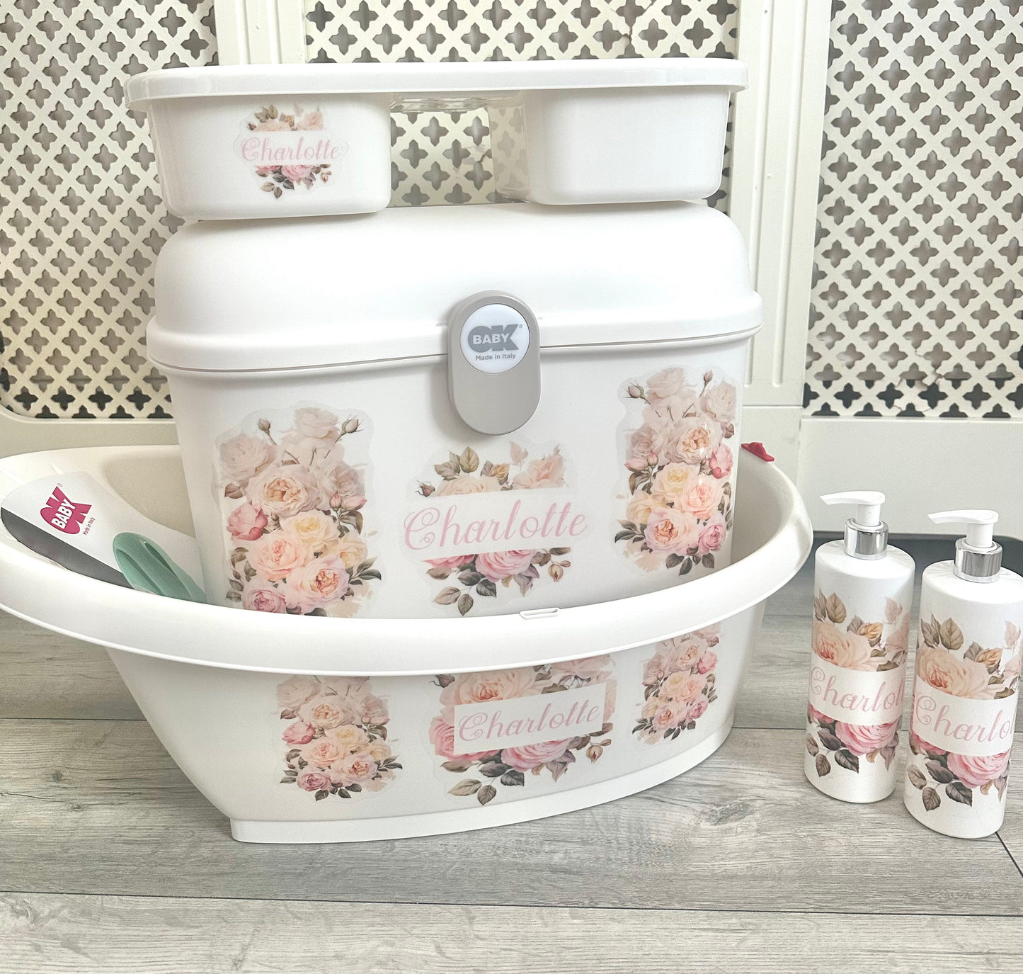 Ok Baby Personalised Fall Flowers Bath set