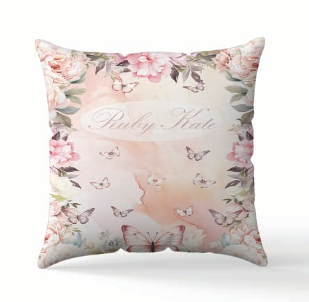 Personalised Butterflys Blanket and pillow sets