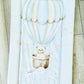 Shnuggle bath personalised set Hotair balloon blue