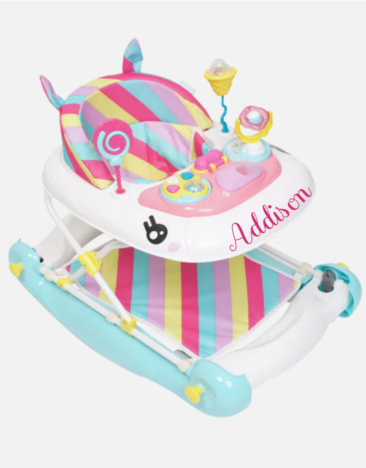 Personalised My child unicorn rocker/ walker