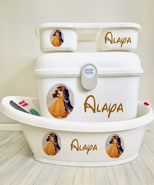 Ok baby bath personalised set D belle