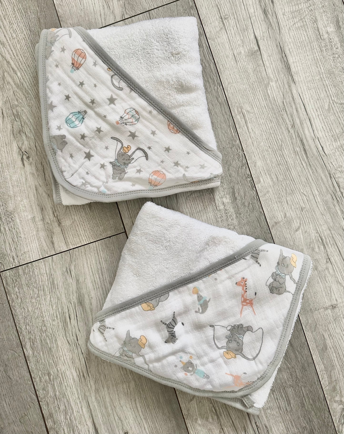 Personalised baby Towels 2 pk Dumbo