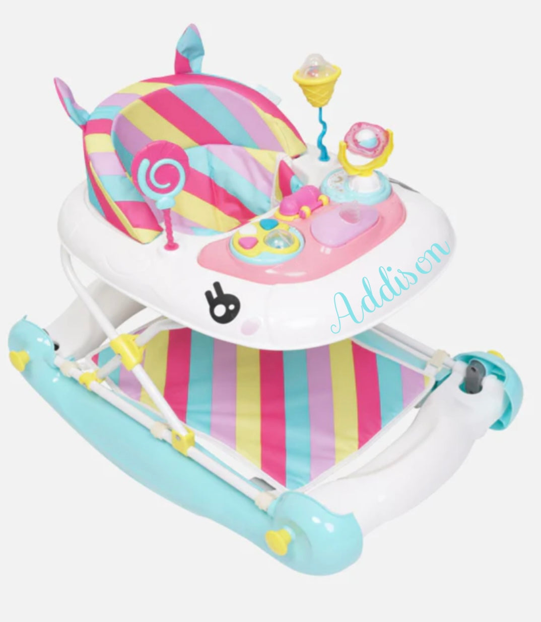 Personalised My child unicorn rocker/ walker