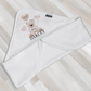 Shnuggle bath personalised set Designer pink bear
