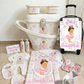 Shnuggle personalised baby bundle lux pink brown