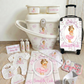 Shnuggle personalised baby bundle lux pink blonde
