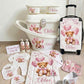 Shnuggle personalised baby bundle Pink Bear