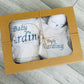Personalised shnuggle Moses, stand, blanket and comforter